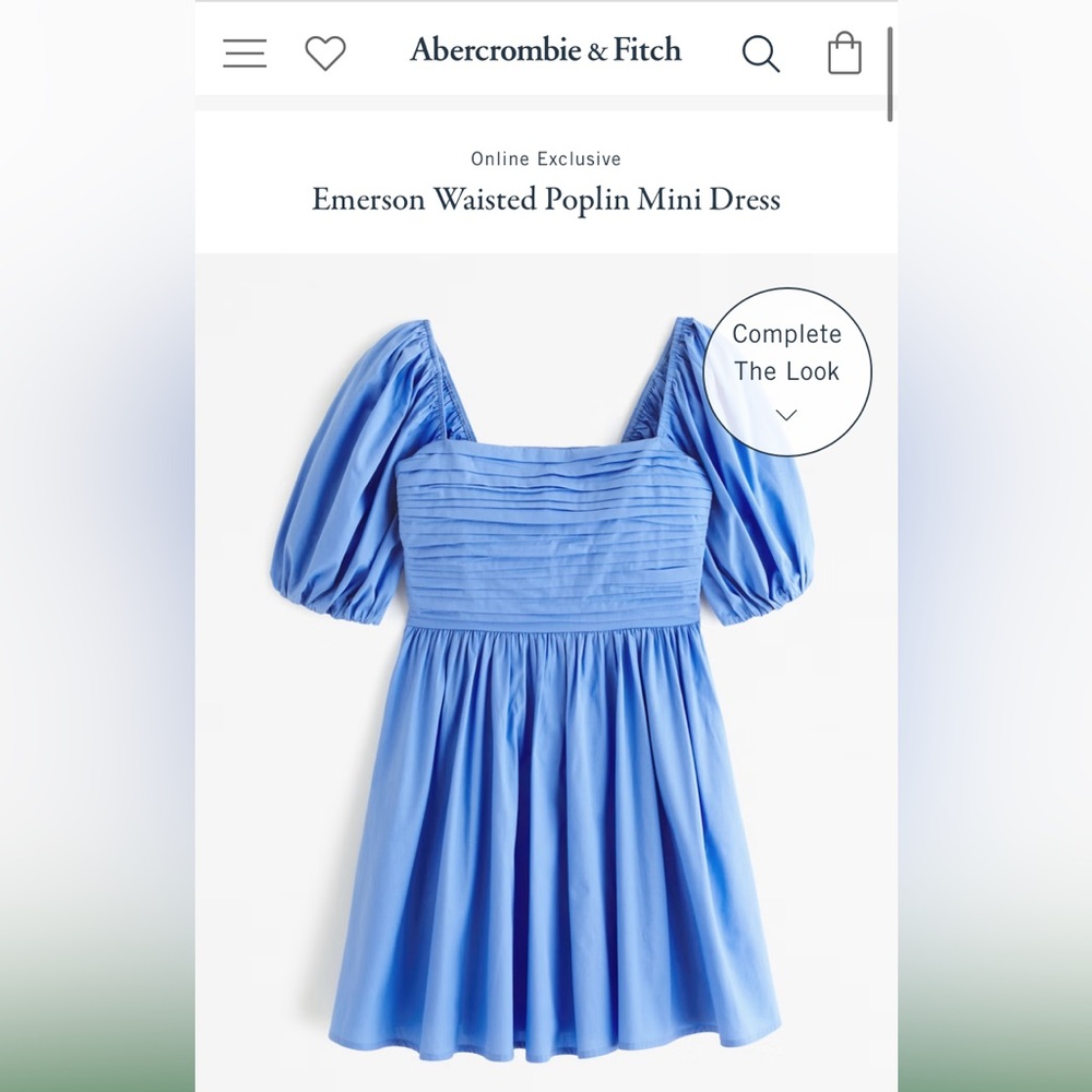 Emerson Waisted Poplin Mini Dress
Color: FRENCH BLUE
Size: FRENCH BLUE M TALL
